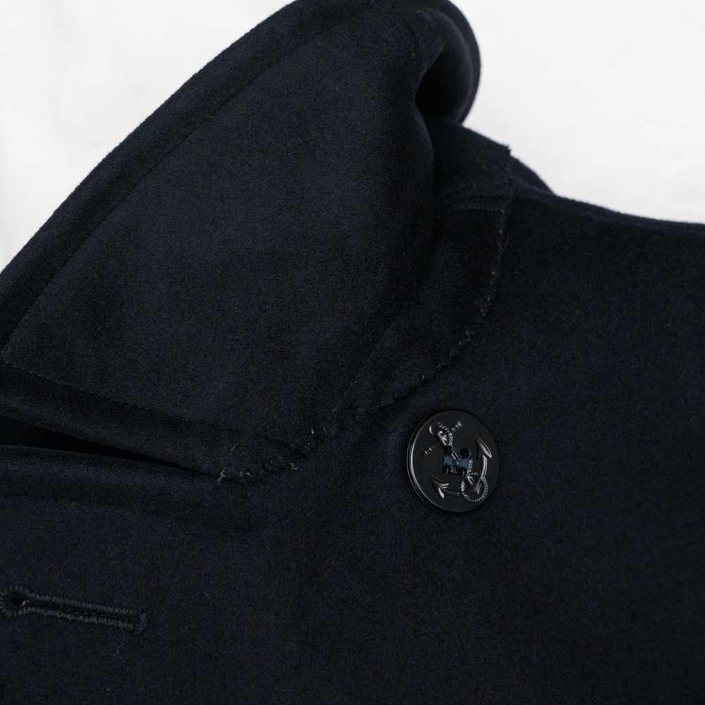 Vtg 60s 1962 Authentic US Navy Clothing Depot Wool Pea Coat 38R Military Stencil - Picture 11 of 13